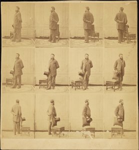 Adrien Tournachon (1825-1903), Selvportræt, flere billeder